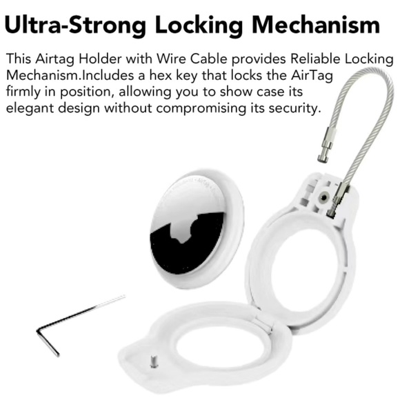 3/$20 Secure Apple Air Tag Case Keychain - Picture 4 of 10